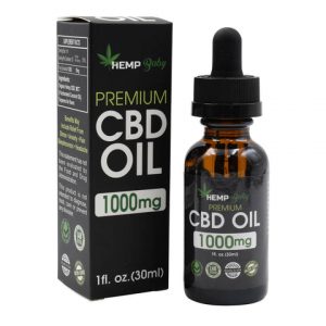 Hemp Baby Organic Hemp CBD Oil with 1000mg Full Spectrum Cannabidiol / 30ml Bottle