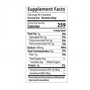 D9-Hi Grandma’s D9 THC Magic Brownie – 300mg