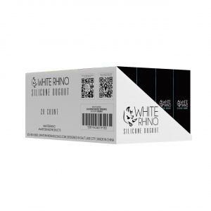White Rhino Silicone Dugout Original – Assorted Colors 20CT Display