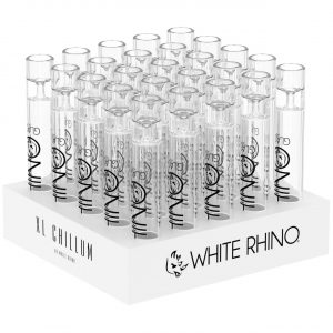 White Rhino XL Chillum – 25CT Display